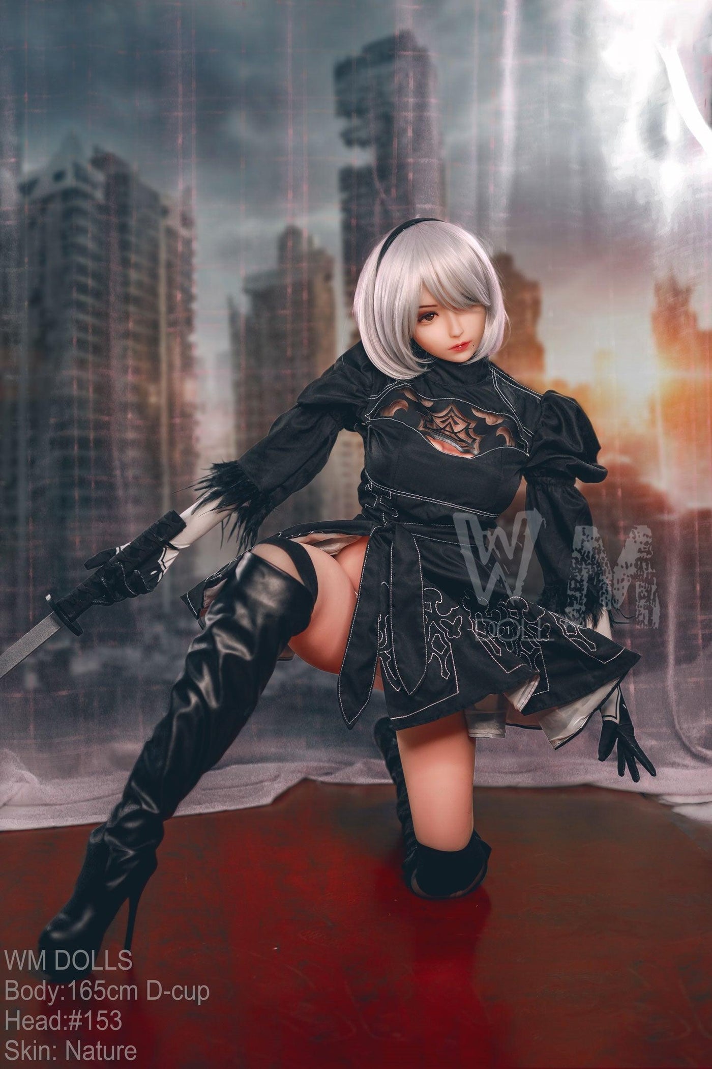 WM | 2B Anime 5ft 5/ 165cm D Cup Cosplay Sex Doll - Fight Angel