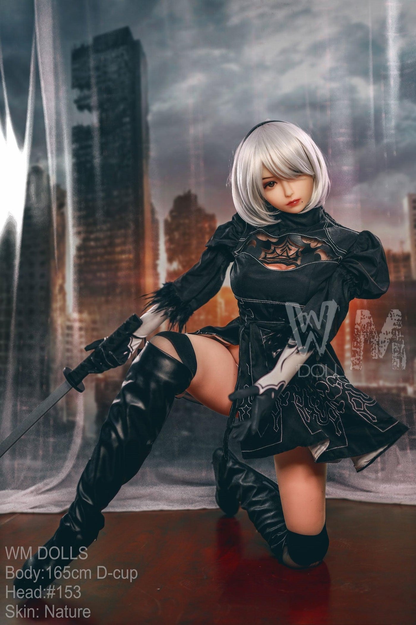 WM | 2B Anime 5ft 5/ 165cm D Cup Cosplay Sex Doll - Fight Angel