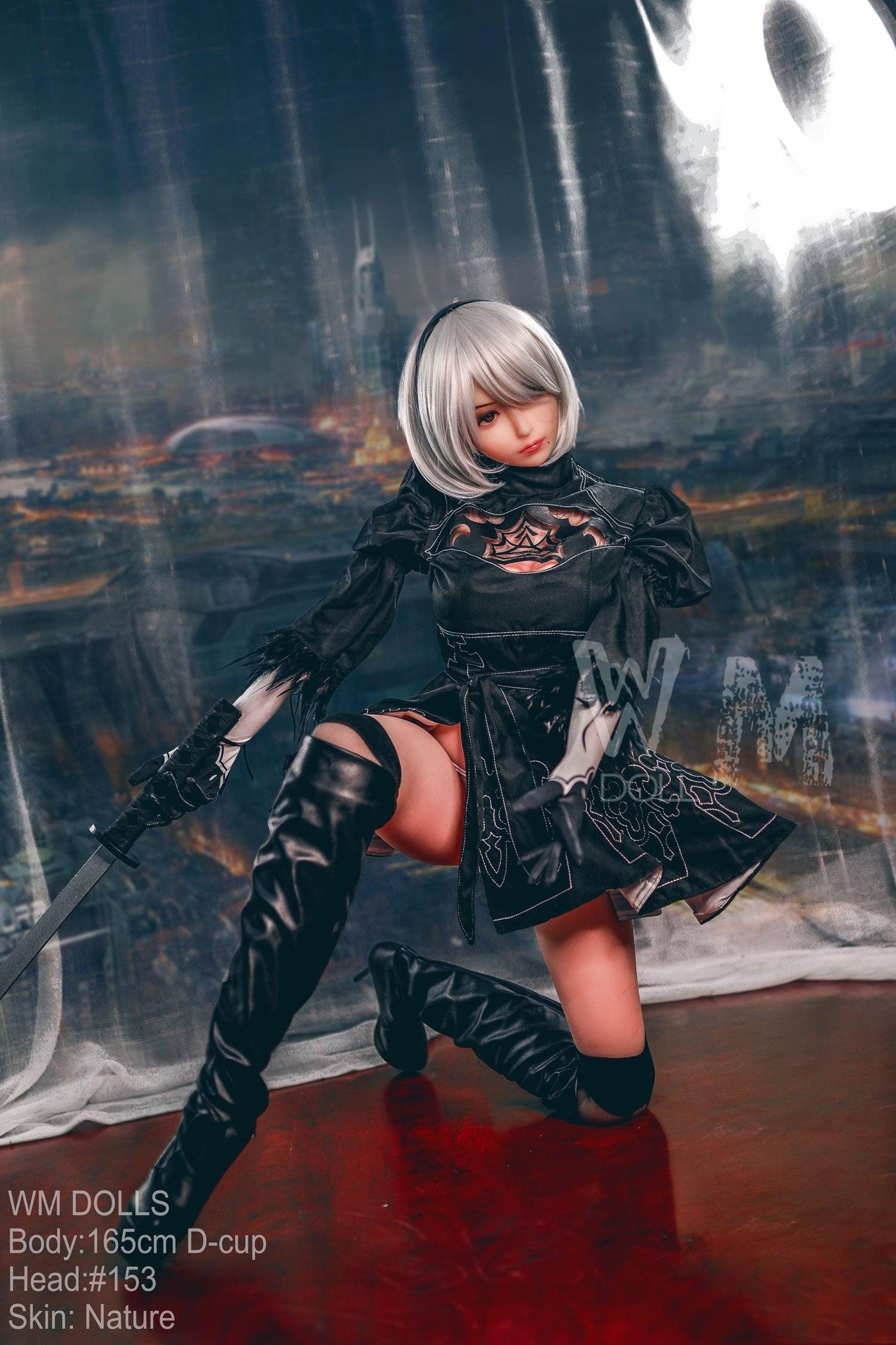 WM | 2B Anime 5ft 5/ 165cm D Cup Cosplay Sex Doll - Fight Angel
