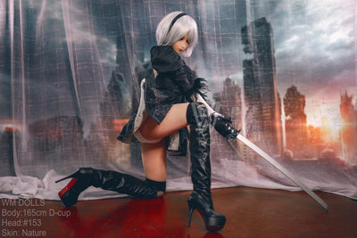WM | 2B Anime 5ft 5/ 165cm D Cup Cosplay Sex Doll - Fight Angel