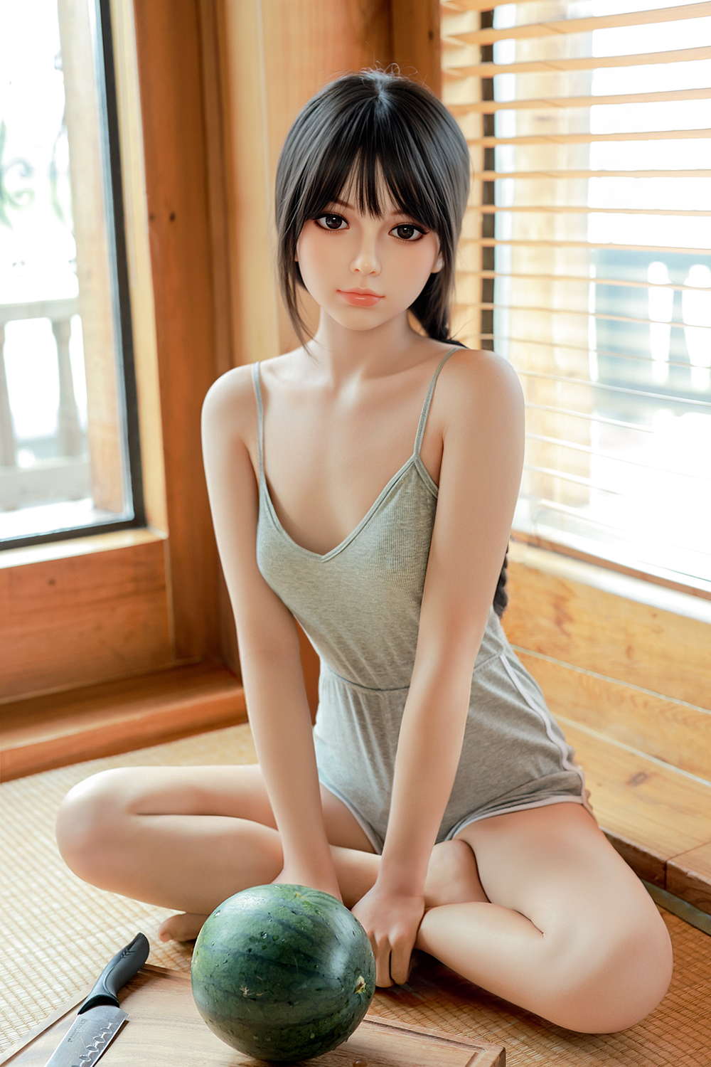 SY Doll | 150cm/4ft11 Small Breasts Asian Lovely Attractive Realistic TPE Sex Doll - Ellie