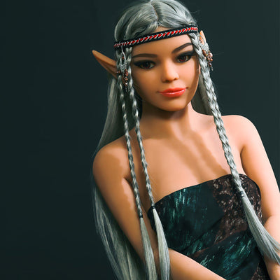 SY Doll | 5ft1(155cm) Ultra  Flat Chest Elf Sex Doll With Gray Hair - Fontaine - DearLoverDoll