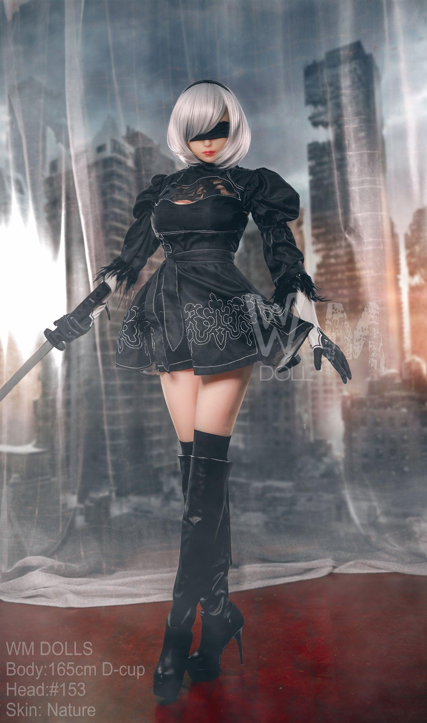 WM | 2B Anime 5ft 5/ 165cm D Cup Cosplay Sex Doll - Fight Angel