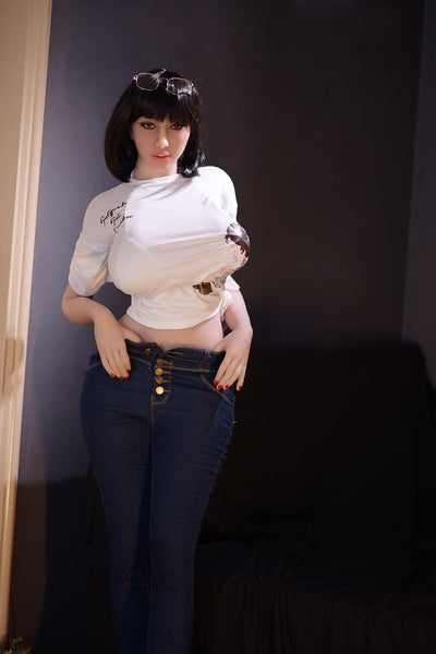 6YE | 163cm (5' 4") J-Cup Big Tits Big Butt Black Short Hair Sex Doll - Suzanne