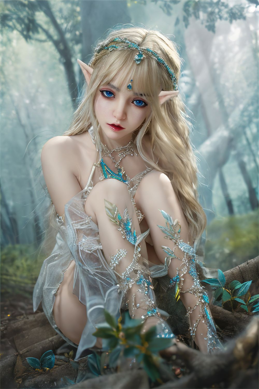 SY Doll | 150cm/4ft9 Flat Breasts Lovely Elf Cosplay Realistic Full Silicone Sex Doll - Ailsa