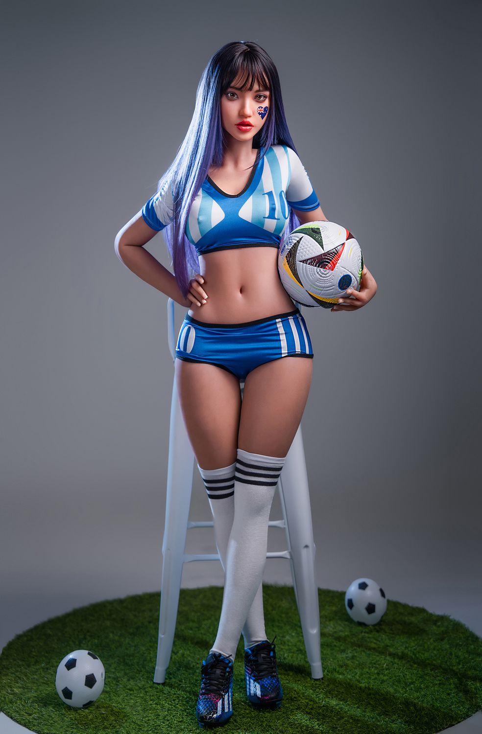SY Doll | 152cm/4ft12 Big Breasts Playful Sports Soccer Cosplay Realistic TPE Sex Doll - Edwina