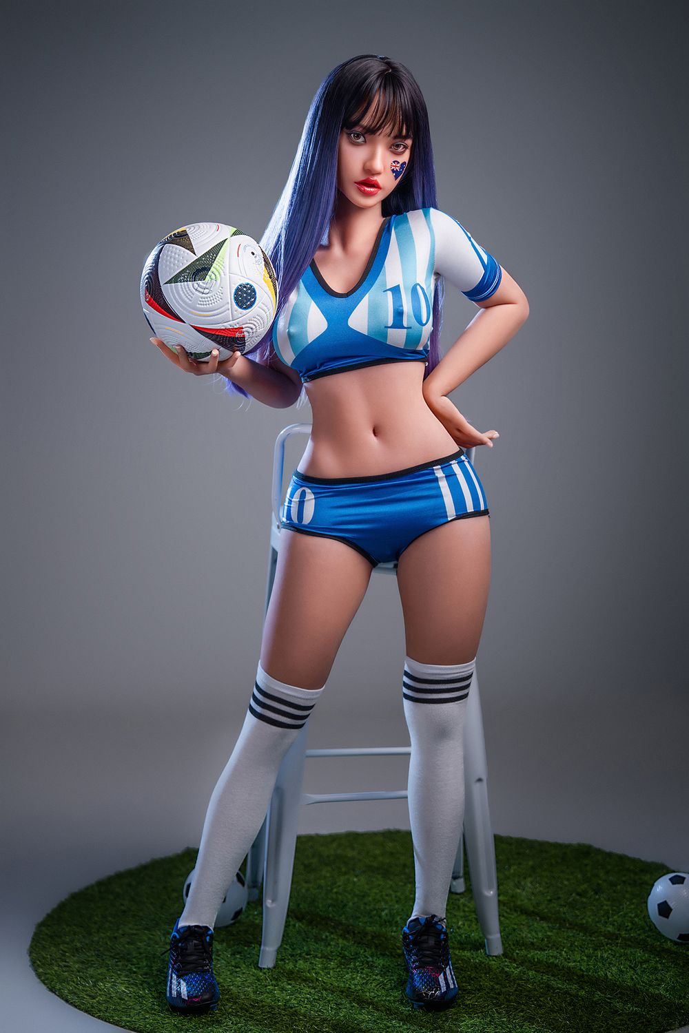 SY Doll | 152cm/4ft12 Big Breasts Playful Sports Soccer Cosplay Realistic TPE Sex Doll - Edwina