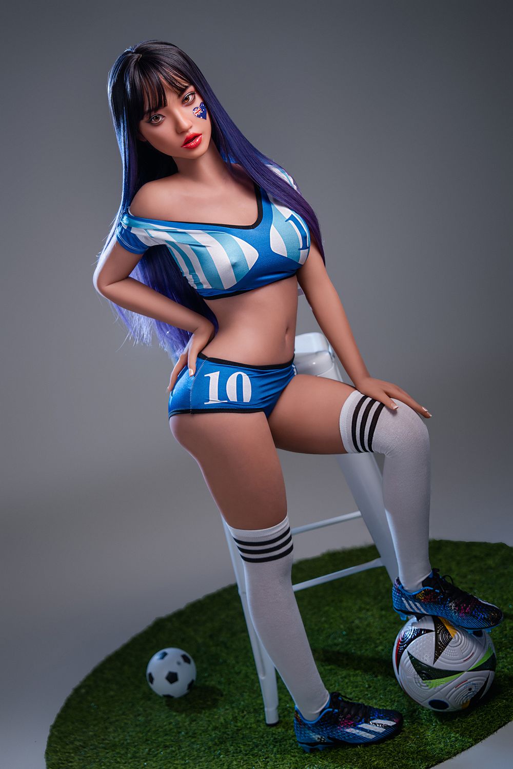 SY Doll | 152cm/4ft12 Big Breasts Playful Sports Soccer Cosplay Realistic TPE Sex Doll - Edwina