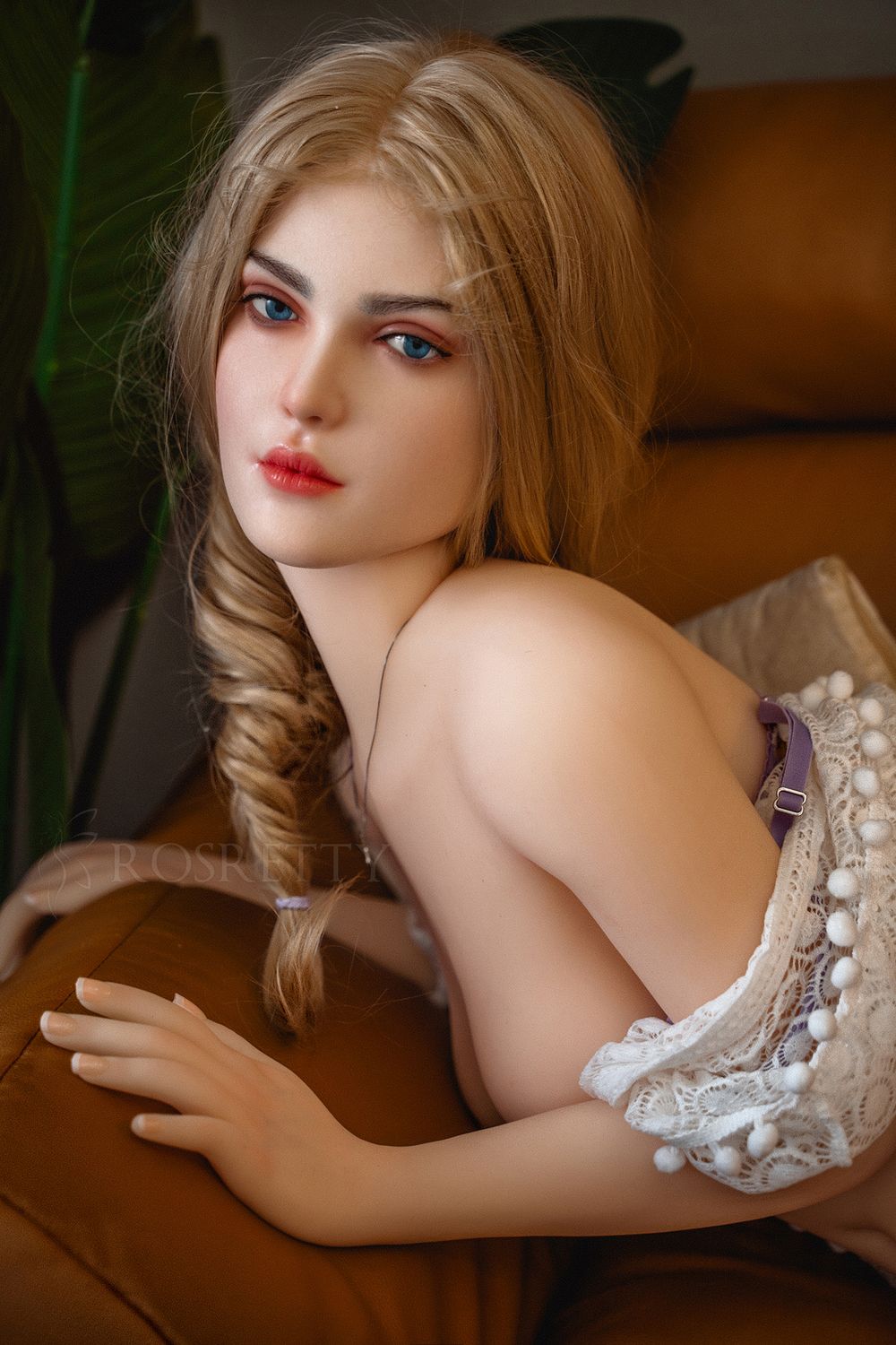 158cm/5ft2 Blonde Small Boobs Pregnant Woman Sex Doll - Jaquelin