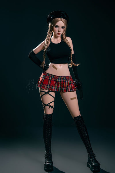 ROSRETTY-164cm Anime Schoolgirl Silicone Sex Doll – Big Breasts Custom