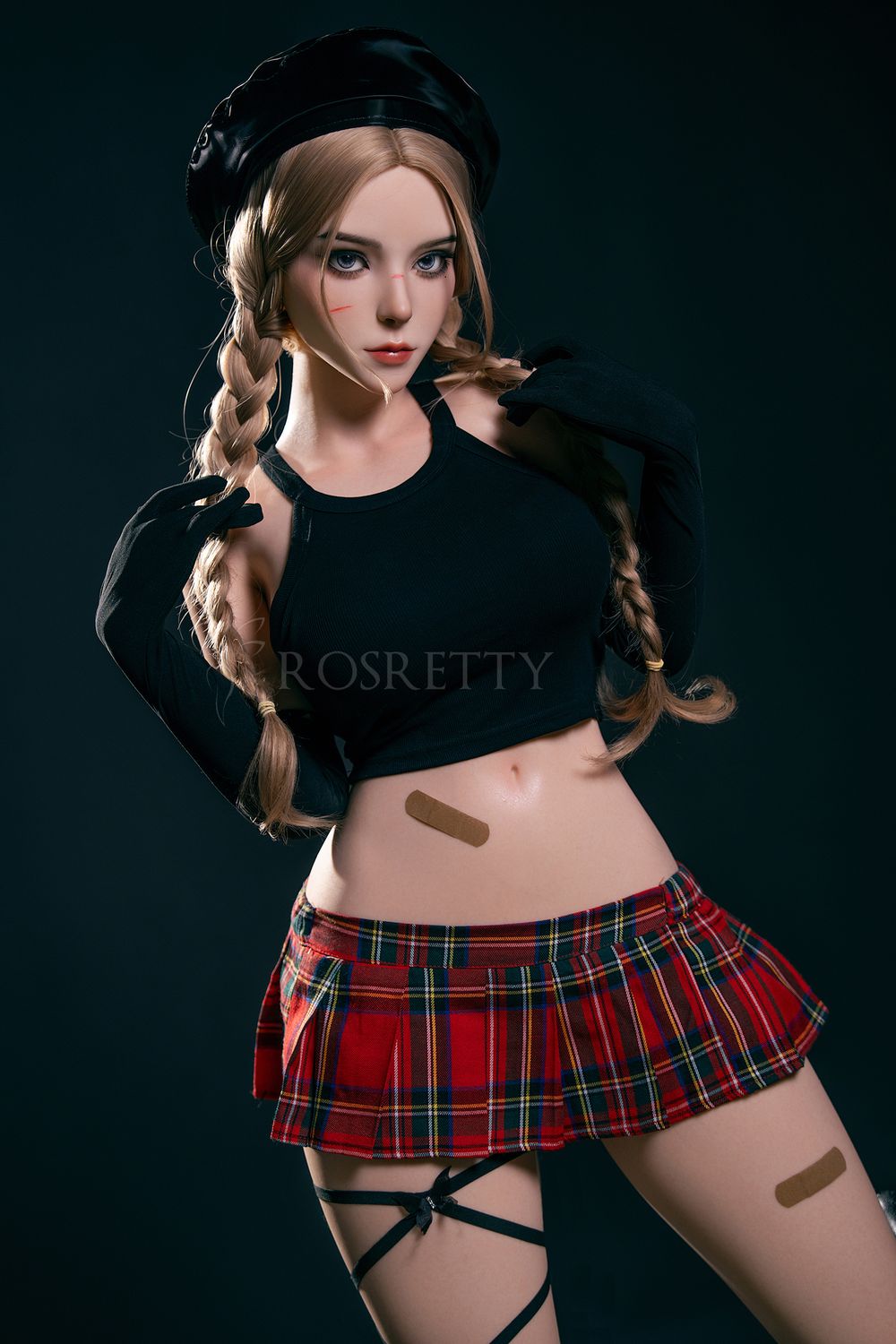 ROSRETTY-164cm Anime Schoolgirl Silicone Sex Doll – Big Breasts Custom