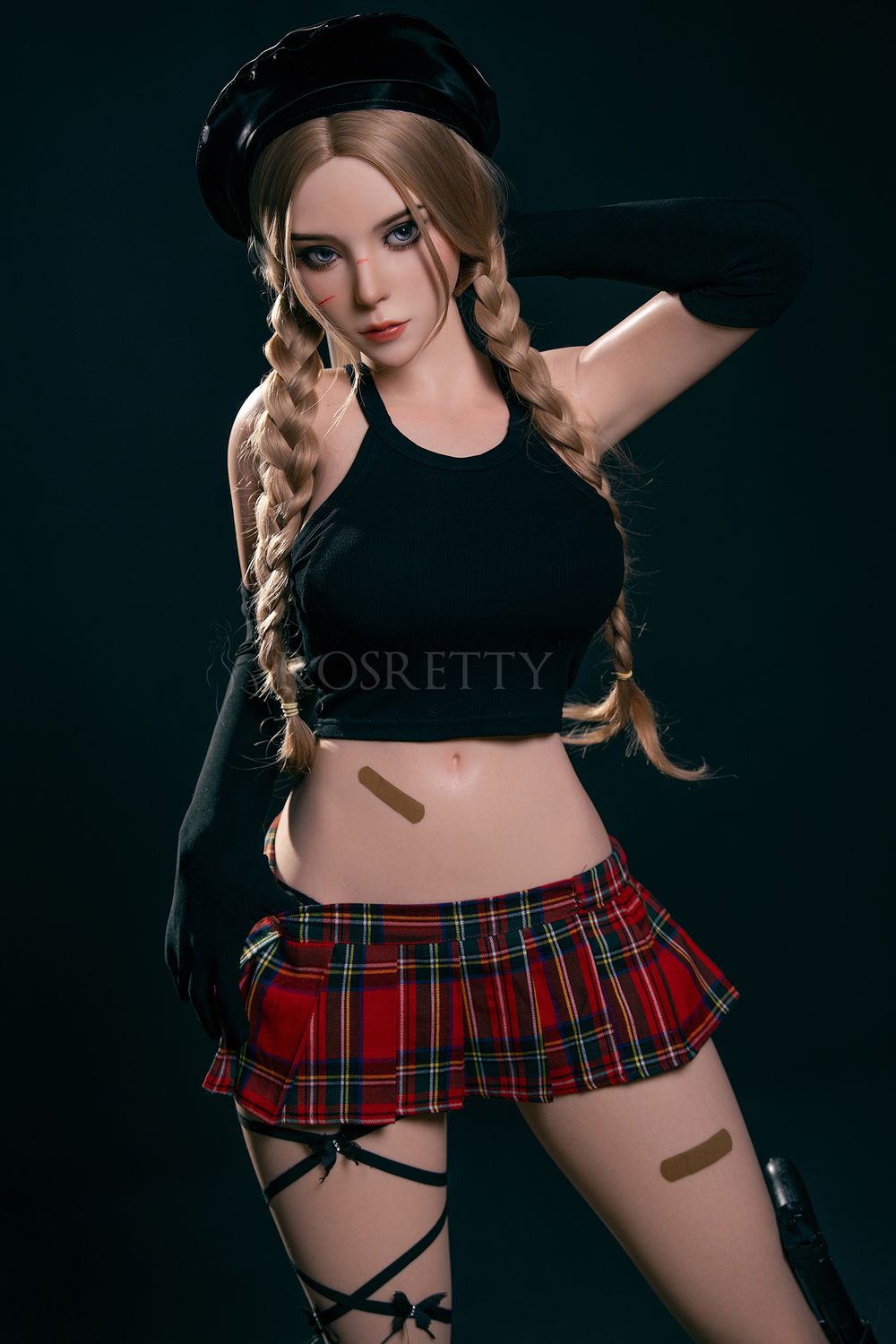 ROSRETTY-164cm Anime Schoolgirl Silicone Sex Doll – Big Breasts Custom