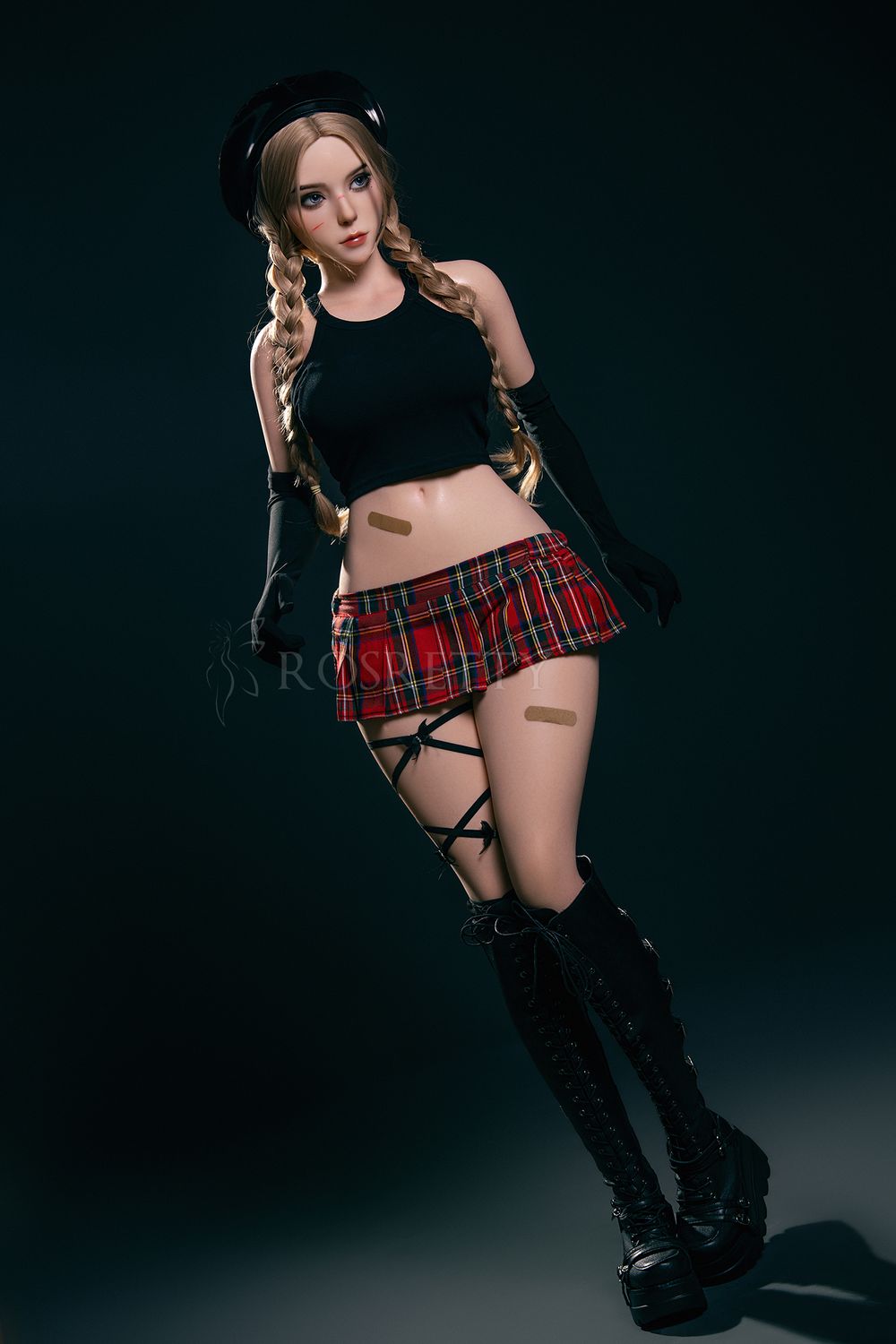 ROSRETTY-164cm Anime Schoolgirl Silicone Sex Doll – Big Breasts Custom