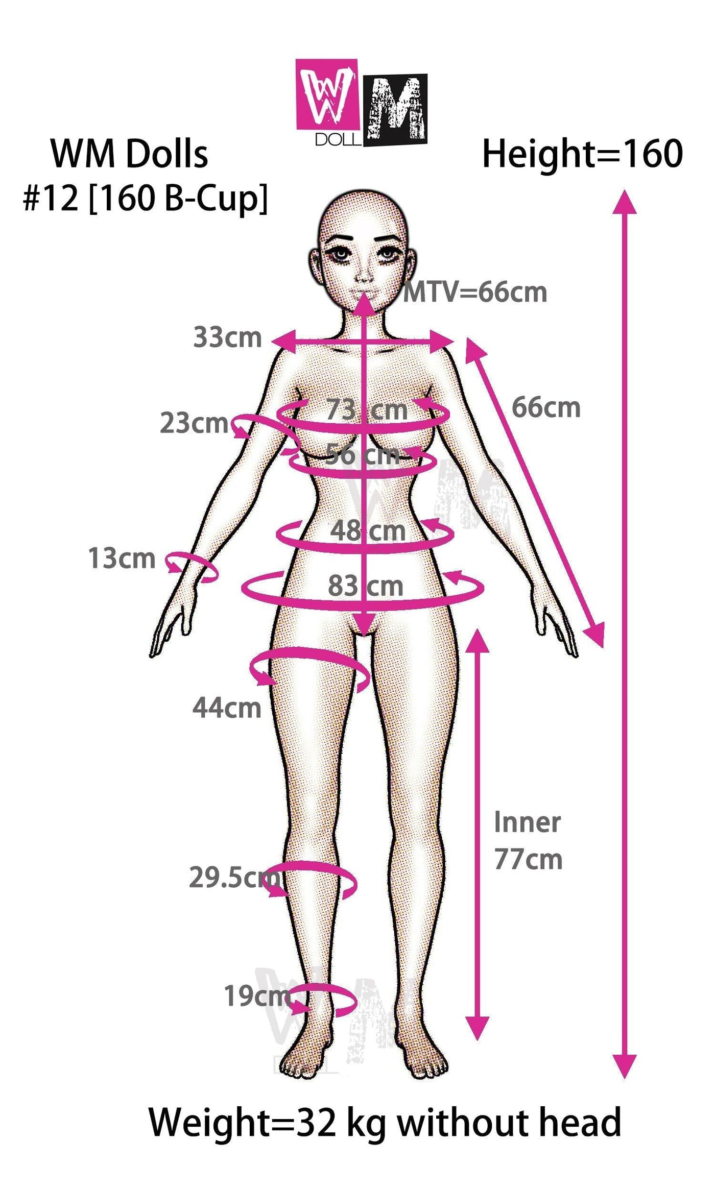 WM | 5ft 3/ 160cm B Cup Sex Doll - Destiny