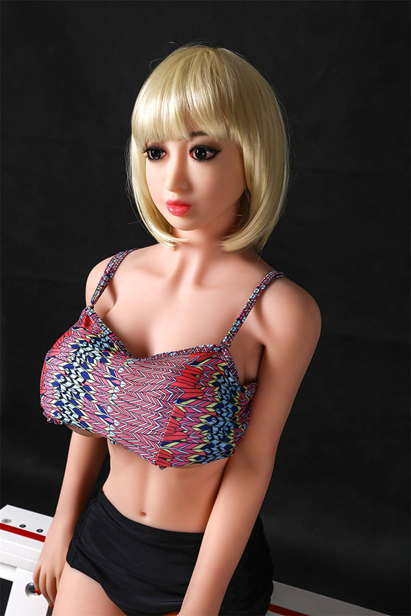 Aibei Doll | 158cm/5ft2 Blonde Skinny Sex Doll - April - DearLoverDoll