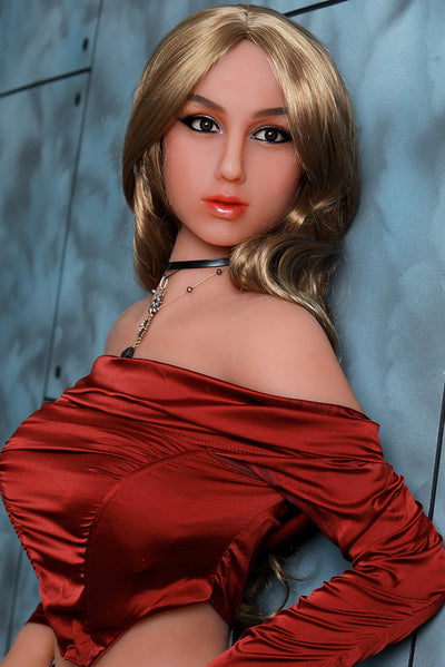 SY Doll | 158cm (5ft2) Tiny Breast Cute Sex Doll With Golden Curly Hair - Renee - DearLoverDoll