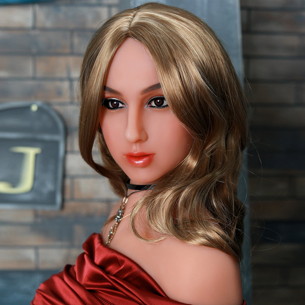 SY Doll | 158cm (5ft2) Tiny Breast Cute Sex Doll With Golden Curly Hair - Renee - DearLoverDoll